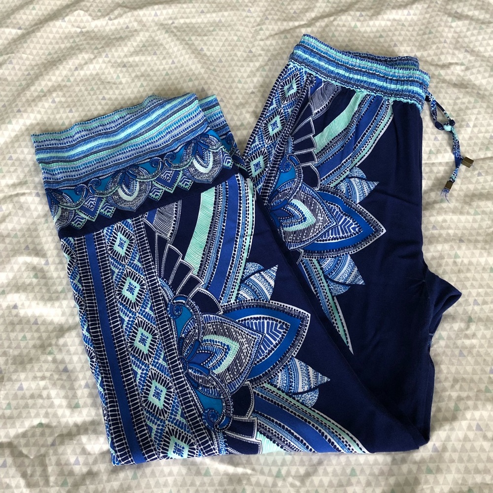 Flowy Drawstring Palazzo Pants